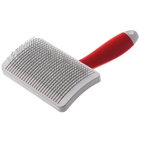 Щетка ZOO ONE Пуходерка серия RED, с активным кордом, самоочищающаяся, с каплей, средняя (M) для дома ferplast щетка пуходерка самоочищающаяся белая l