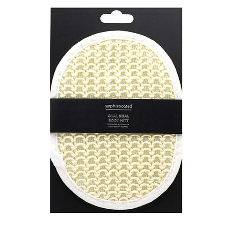 Мочалка ЛЭТУАЛЬ SOPHISTICATED Мочалка из сизаля овальной формы силиконовые формы для торта kenmty fm150