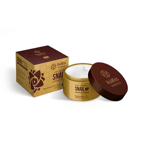 Крем для лица ASIAKISS Крем для лица ампульный с муцином улитки тонер для лица bonnyhill с муцином улитки и гиалуроновой кислотой 300 мл