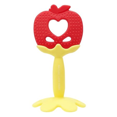 Прорезыватель для зубов NATURE LOVE MERE Прорезыватель-массажер для десен яблоко
