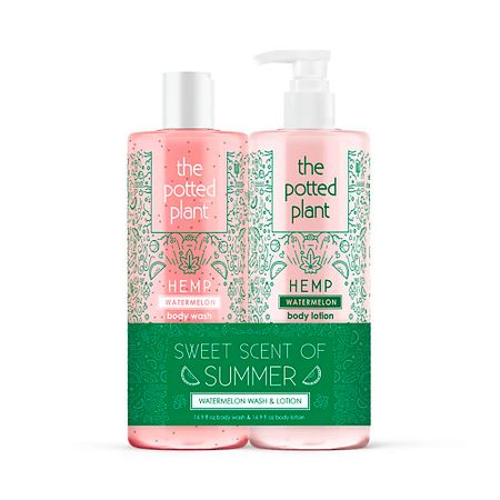 Набор средств для ухода за телом THE POTTED PLANT Набор ультра увлажняющих средств для ухода за телом Watermelon Duo Bundle средств для ухода за руками ahava holiday 2024 endless vitality