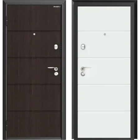 Дверь входная металлическая Параллель 88x205 см левая белый