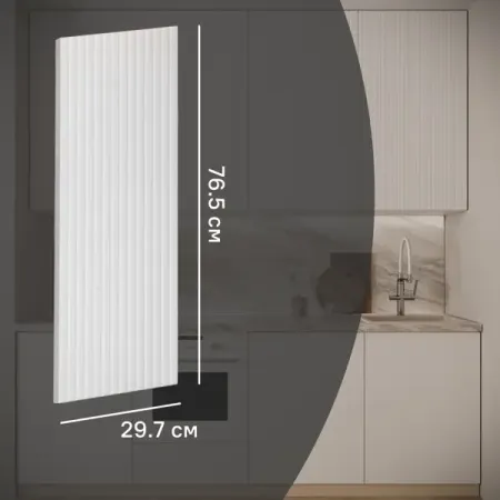 Фасад для кухонного шкафа Висла 29.7x76.5 см KONSENSA МДФ цвет белый регулируемые гидравлические петли для кухонных шкафов