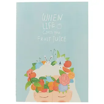 Тетрадь в линейку JoyTop, Life gives you fruit juice, B5, 38 листов, в ассортименте