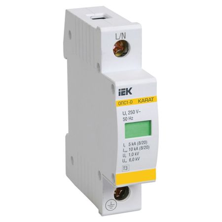 Ограничитель напряжения IEK Karat УЗИП ОПС1-D 230 В 1P (MOP20-1-D)
