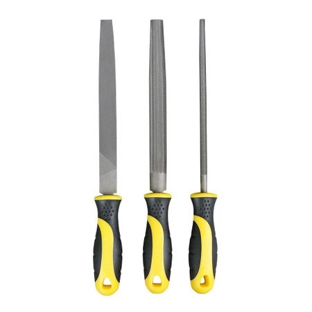 Набор напильников с рукояткой Berger 200 мм (BG1296) (3 шт.)