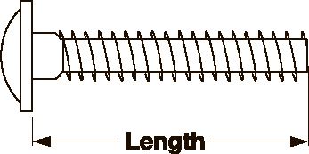 Винт оцинк.  M4x24мм