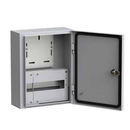 Щит учетно-распределительный навесной IEK Titan ЩУРН-1-12 металлический IP54 395х310х145 мм 12 модулей