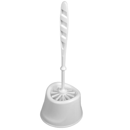 Ершик для унитаза Martika Капри напольный пластик белый (С336БЕЛ)