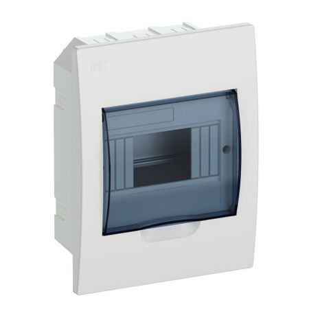 Щит распределительный встраиваемый IEK Krepta 3 ЩРВ-П-6 пластиковый IP41 222х172х87 мм прозрачная дверь
