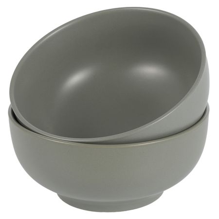 Набор салатников Gipfel Gris 15х7 см 600 мл 2 шт серый