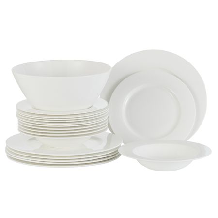 Сервиз столовый Gipfel Diana 6 персон 19 предметов белый