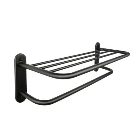 Полотенцедержатель Fixsen Hotel 660 мм на шуруп нержавеющая сталь черный (31015B)