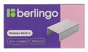 Скобы №24/6 1000 штук, Berlingo