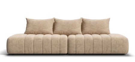 Диван Босс Твин прямой Велюр Роял шампань