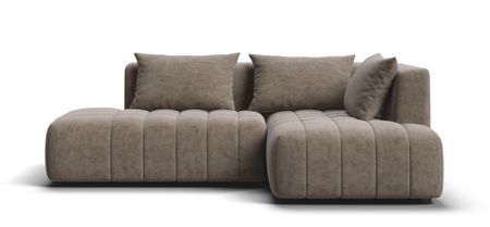 Угловой диван правый Босс Твин Велюр Роял тауп