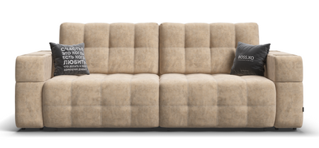 Диван BOSS.XO Велюр Роял шампань / WOOD Snow