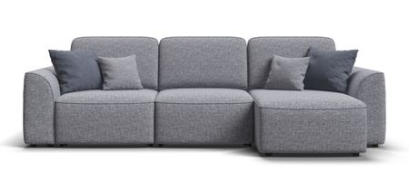 Угловой диван KING SE Рогожка Vento серый