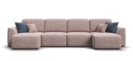 П-образный диван KING MODOOL Велюр Royal пион NEW