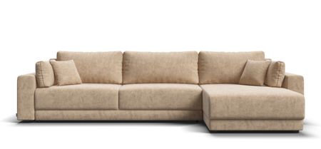 Угловой диван Босс Прайм Макс Велюр Роял шампань