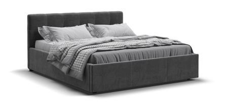 Кровать Белла 160*200 велюр Monolit серая эва эриксон зубное приключение или как белла потеряла зуб