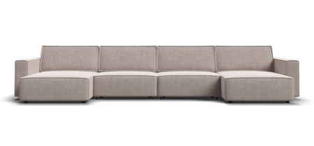 П-образный диван BOSS SOFT MODOOL велюр Monolit латте