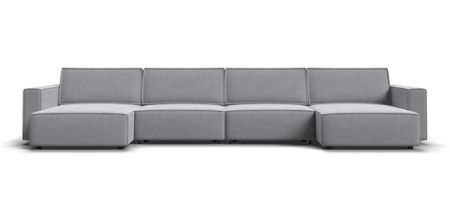 П-образный диван BOSS SOFT MODOOL велюр Monolit сталь