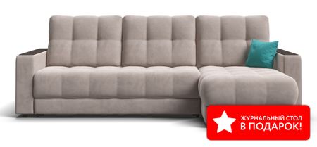 Угловой диван BOSS 3.0 Classic XL велюр Monolit латте