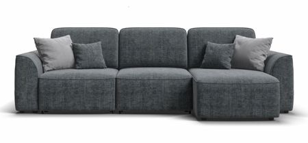 Угловой диван KING SE Шенилл IQ серый