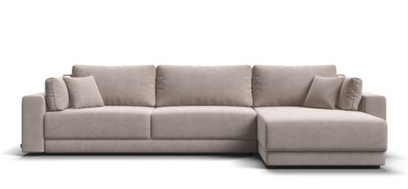 Угловой диван Босс Прайм Макс Велюр Monolit латте