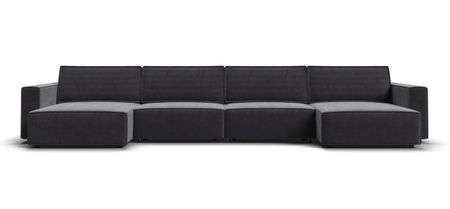 П-образный диван BOSS SOFT MODOOL Вельвет CORD графит