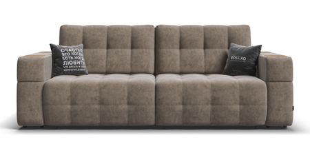 Диван BOSS.XO Велюр Роял тауп / WOOD Smok