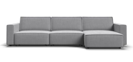 Угловой диван BOSS SOFT MODOOL MAX велюр Monolit сталь