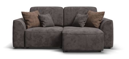 Угловой диван KING MODOOL Велюр Alkantara серый