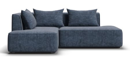 Угловой диван левый KING TWIN Велюр ROYAL топаз NEW