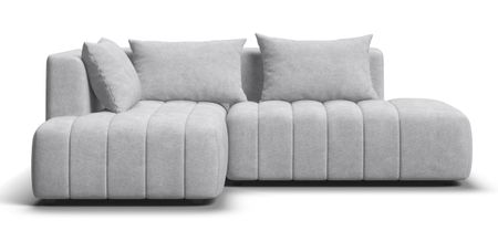 Угловой диван левый Босс Твин Шенилл CLOUD грей