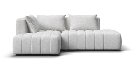 Угловой диван левый Босс Твин Шенилл CLOUD милк