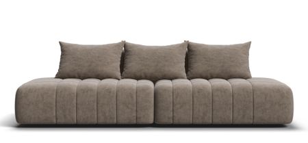 Диван Босс Твин прямой Велюр Роял тауп