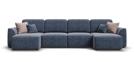 П-образный диван KING MODOOL Велюр Royal топаз NEW