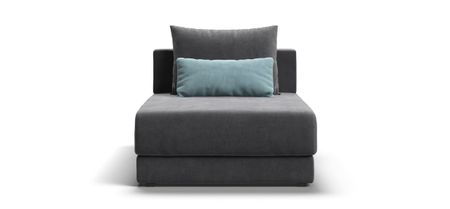 Оттоманка РИЧМОНД MODOOL Велюр Monolit серый