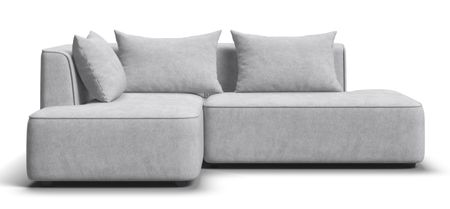 Угловой диван левый KING TWIN Шенилл CLOUD грей