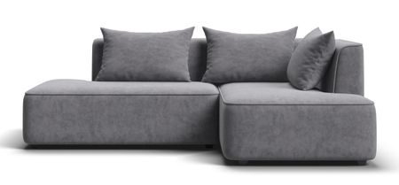 Угловой диван правый KING TWIN Велюр Роял агат