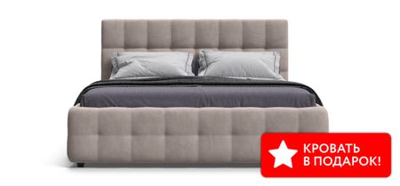 Кровать Босс 180*200 Про велюр Monolit латте