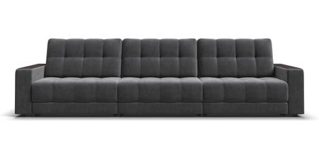 Диван BOSS GRAND Велюр Monolit серый