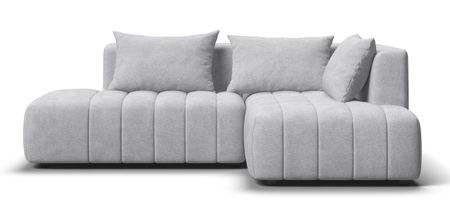 Угловой диван правый Босс Твин Шенилл CLOUD грей