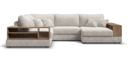 П-образный диван-кровать BOSS MODOOL шенилл IQ кварц