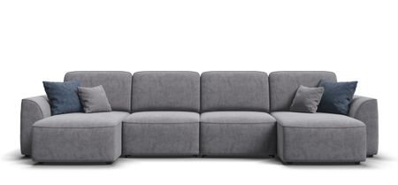 П-образный диван KING MODOOL Велюр Роял агат