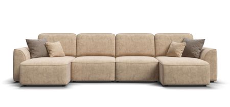 П-образный диван KING MODOOL Велюр Роял шампань