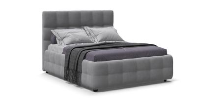 Кровать Босс 140*200 Про велюр Monolit сталь