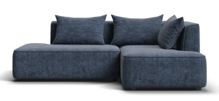 Угловой диван правый KING TWIN Велюр ROYAL топаз NEW